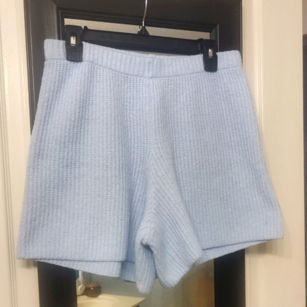 🎉NWOT Aerie Light/Baby Blue Women's Knit Shorts-Stretchy and comfy